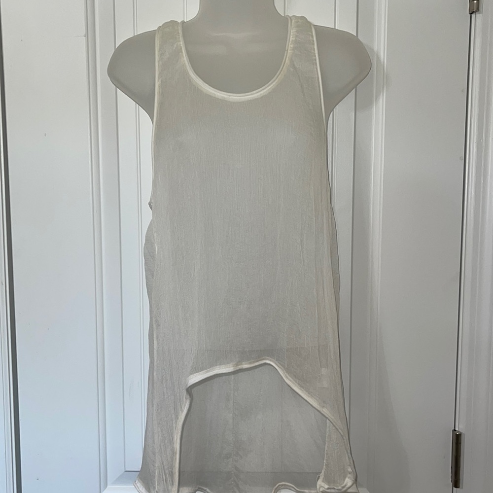 Baci Made in Italy Sheer Tank Top.